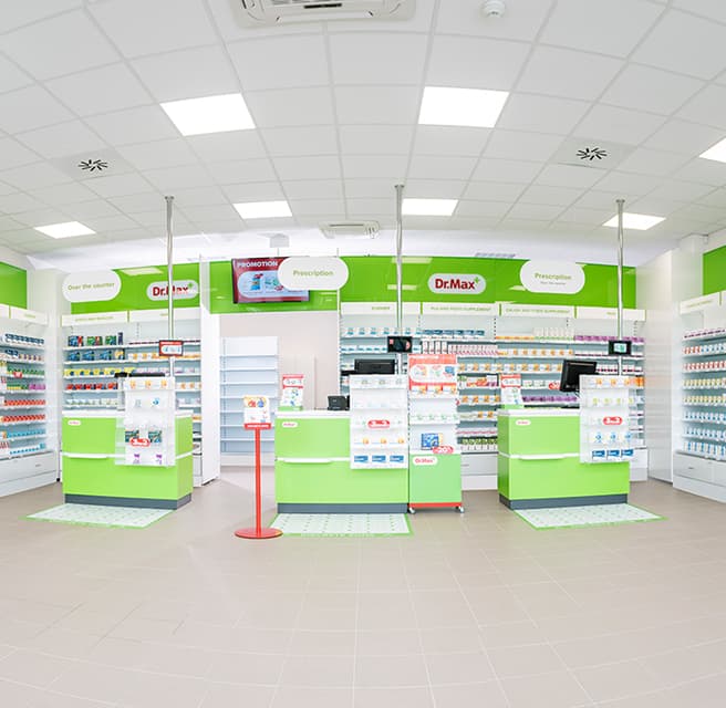 Interiér lékárny Dr.Max