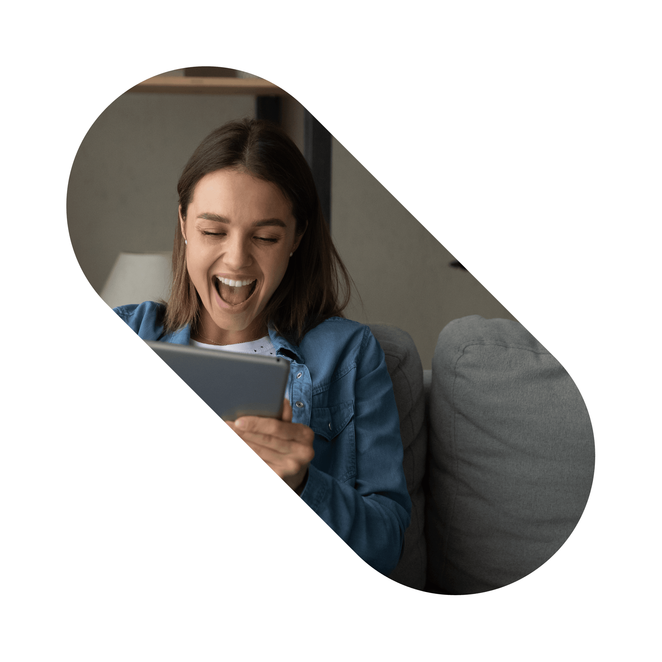 Zaměstnankyně s tabletem