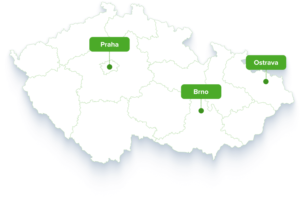 Mapa e-laboratoří Dr. Max v České republice
