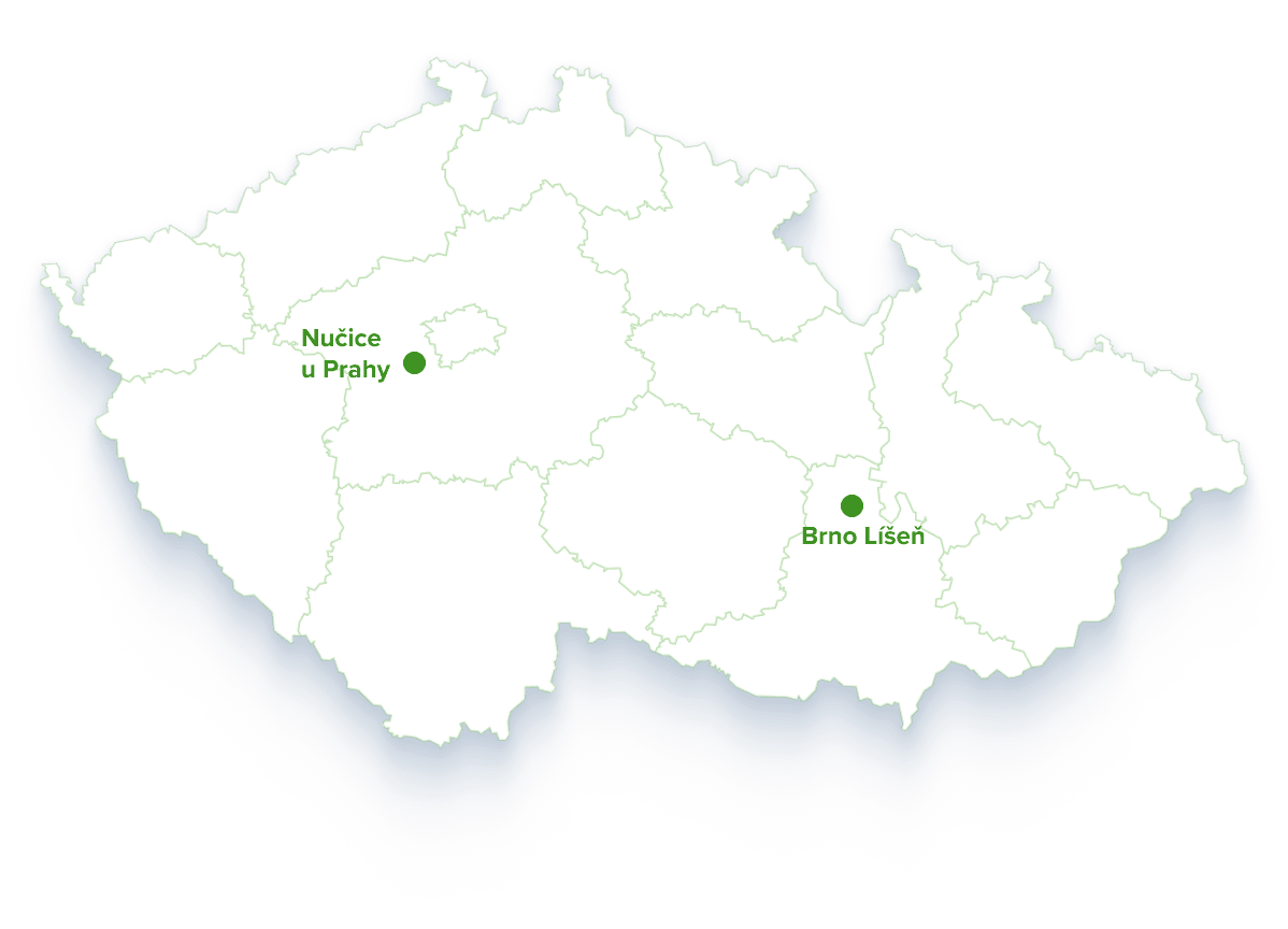 Mapa e-shop lékáren v České republice